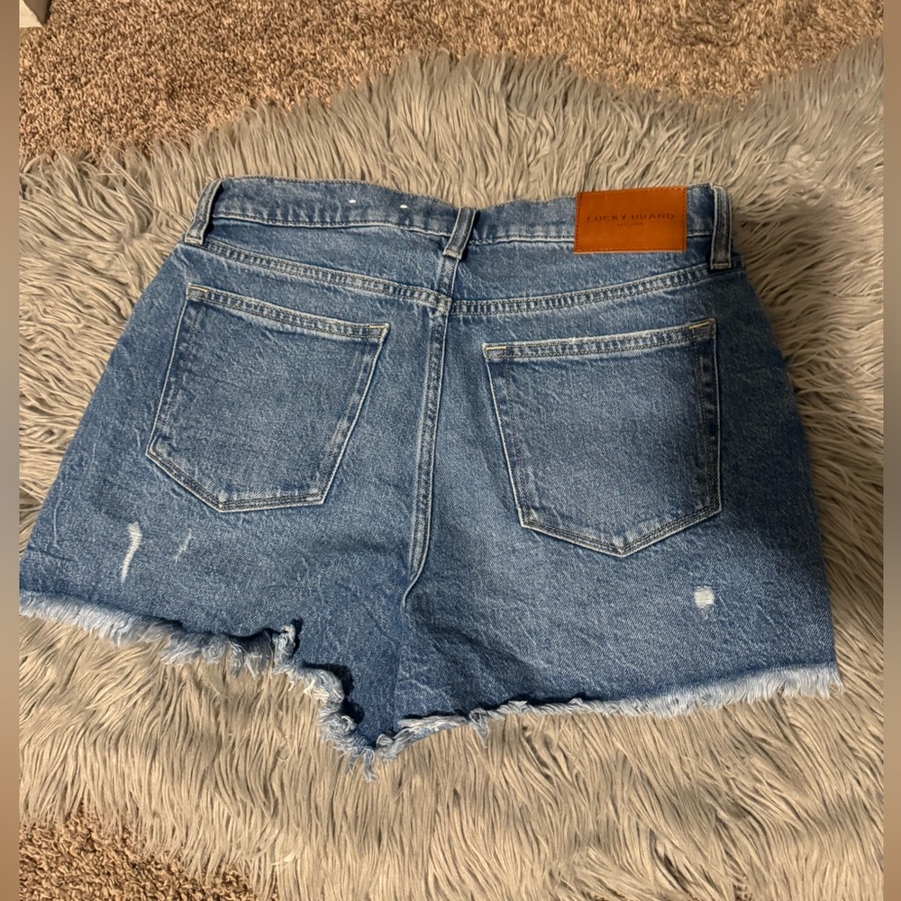 Lucky jeans, jean shorts, high-rise